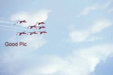 #XX17- y Vintage 35mm Slide Photo- Airplanes - Jets in Formation- Military 1975
