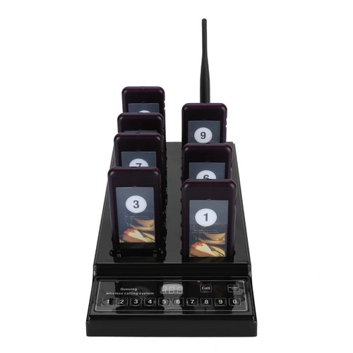 Wireless Restaurant 999CH Queuing Calling System:1*Transmitter+20*Coaster Pager - Photo 9/24