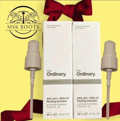 2pc The Ordinary Peeling Solution AHA 30% + BHA 2%  USA SELLER