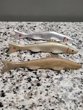 Vtg Martin Pestrue Ice Fishing Spearing Decoy Blank LOT Saginaw Bay Spotted Tail