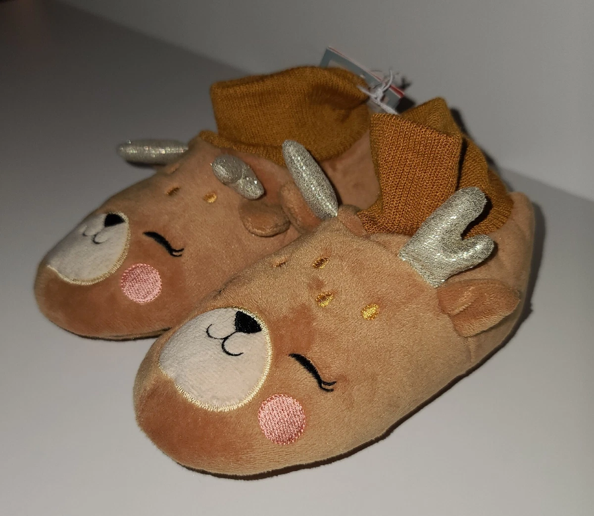 Girls reindeer shop slippers