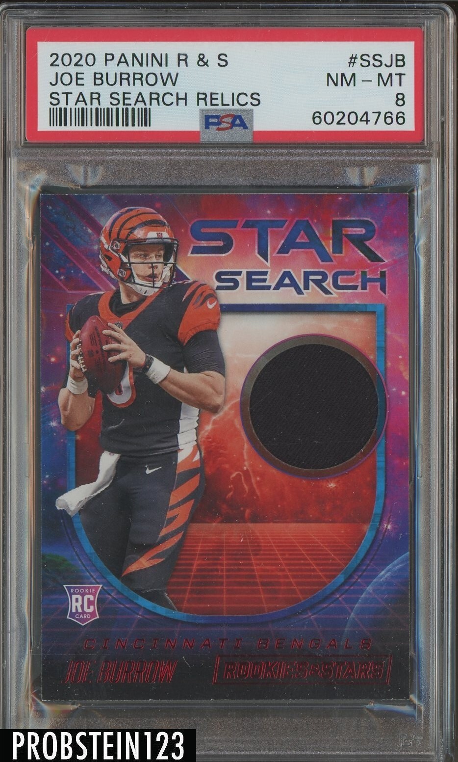 Joe Burrow Panini Rookies & Stars Star Search Relics #SSJB Base
