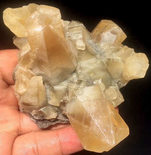 292g ¡GUAU! Muestra de cristal de cuarzo de calcita amarilla rara natural cruda ip0969 - Imagen 1 de 12