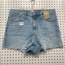 NEW Madewell The Perfect Jean Denim Short Womens Size 31 Raw Hem Cut Off 34x3