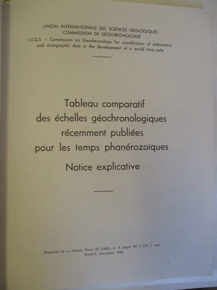 Sciences de la Terre Numéro 4 de 1966 (annales de l'école Nationale de Géologie) - Photo 2/2