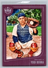 2019 panini donruss diamond kings baseball yogi berra plum frame #17