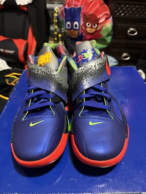 シューズ(男性用) NIKE KD4 KD 4 “Nerf” 'Concord and Electric Green ©2024 Hasbro