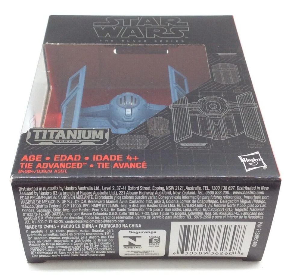 Hasbro Star Wars The Black Series Titanium Series TIE ADVANCE Foto 4 de 4