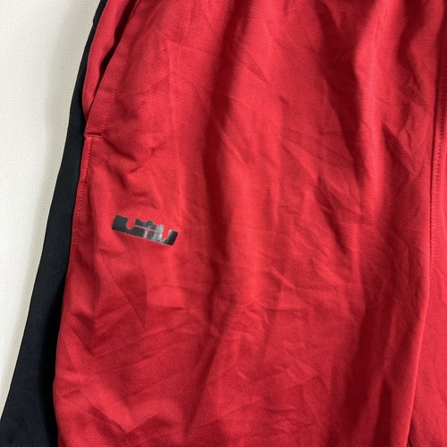 Nike Dri-Fit Lebron James Lion Basketball Shorts Mens Black Red Mens Size Medium - Picture 4 of 5