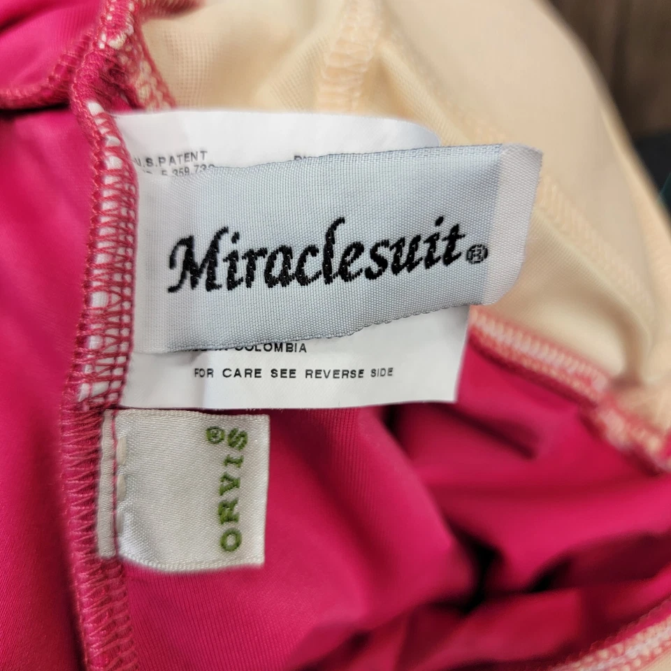 Top de baño rosa Orvis Miraclesuit para mujer talla 10 Foto 4 de 4