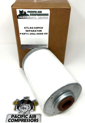 ATLAS COPCO # 2911-0068-00 AIR-OIL SEPARATOR REPLACEMENT AIR COMPRESSOR PARTS