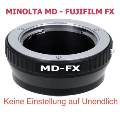 MASSA MINOLTA MD - Adaptador de objetivo Fujifilm FX lente de objetivo MD para cámara Fujifilm FX