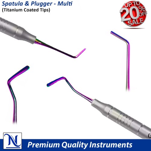Dental Composite Filling Instruments Spatula & Plugger Titanium Colorful Tips - Picture 6 of 54