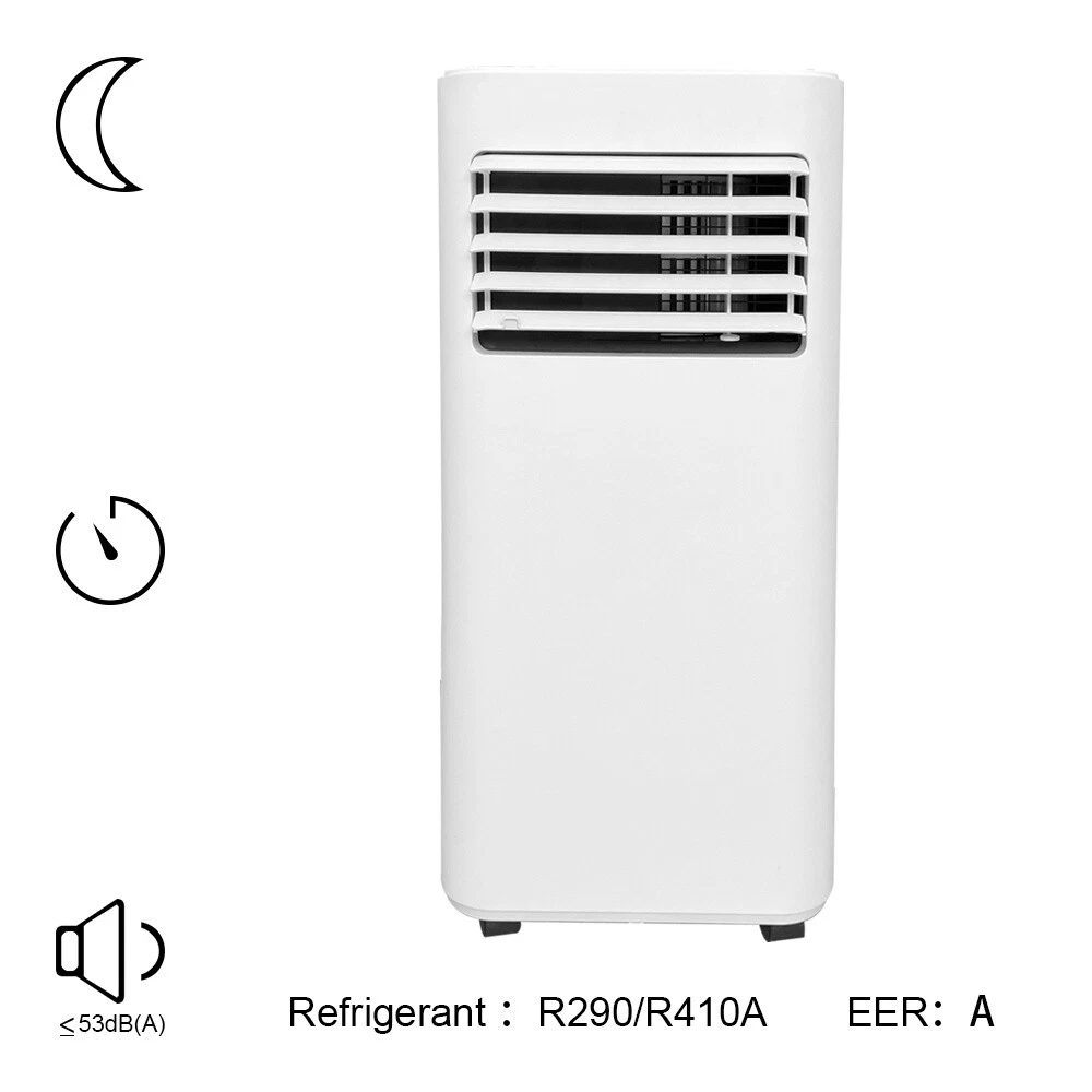 7000 BTU Air Conditioner Eco Friendly Portable Dehumidifier Sleep Timer Cooler