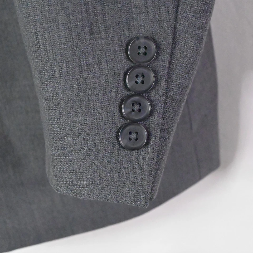 Pronto Uomo 44L | 36 x 32 Gris Lúpulo Mezcla Lana 2Btn Hombre Traje Chaqueta Pantalones Foto 4 de 4