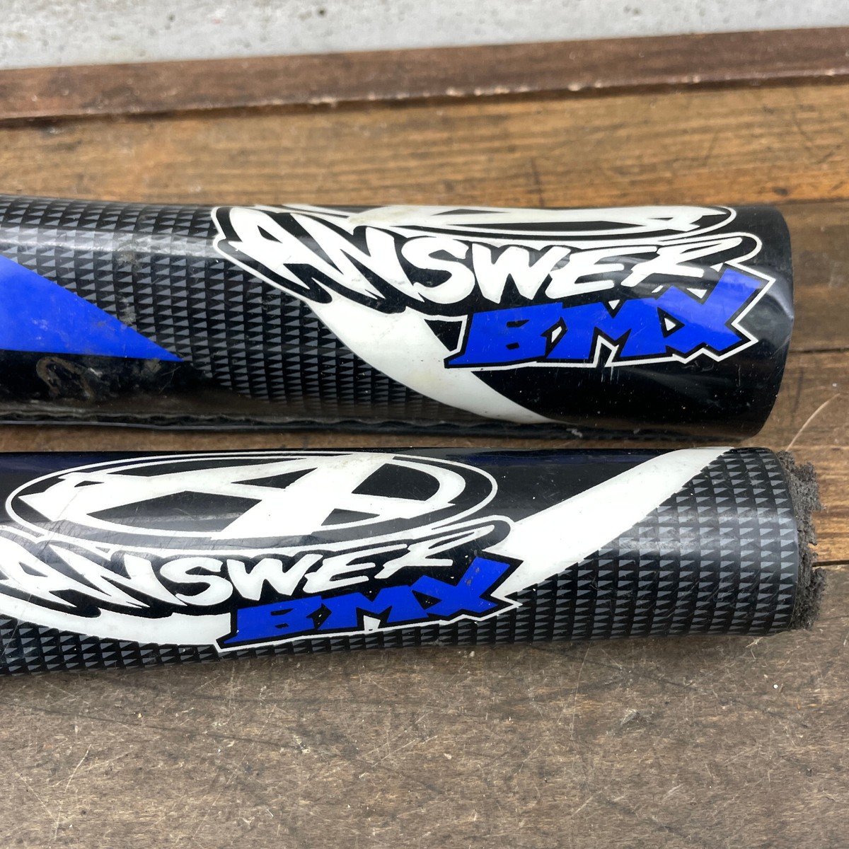 Answer Pad Set Blue Black Handlebar Frame Pads Mid Old School BMX
