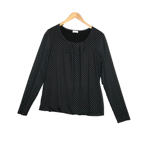 Chemisier Femme Gerry Webber - Motif Blanc, Noir Et Corail - Taille 44/46 - Comme Neuf