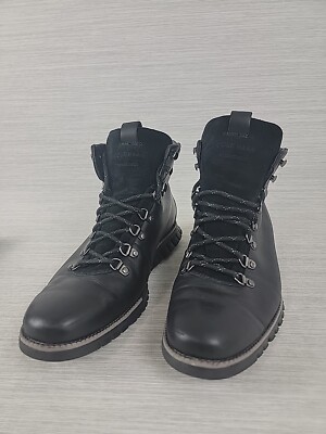 ZEROGRAND Men\'s Black Leather Casual Chukka Boot with Neon Yellow Laces Cole Haan Chukka Zerogrand | eBay main image 3