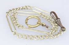 Catena per Orologi da Tasca In Metallo-Argentone 36cm Swiss 1930s