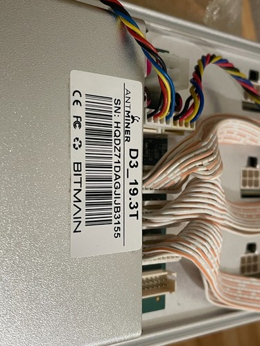 Bitmain Antminer D3  19.3T Dash Coin ASIC Cryptocurrency Miner - Picture 4 of 4