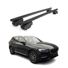 Dachträger Gepäckträger für Volvo XC60 II SUV 2017-2026 ABE Alu Schwarz 2tlg