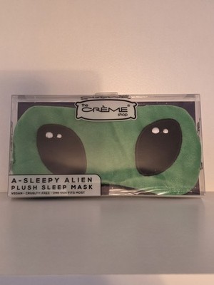 The Crème Shop - A-Sleepy Alien Plush Sleep Mask - One Size Fits Most - Vegan