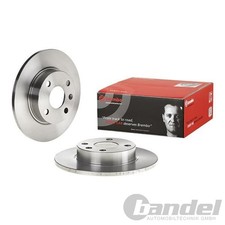 2X BREMBO BREMSSCHEIBEN 240mm VOLL HINTEN PASSEND FÜR OPEL CORSA TIGRA
