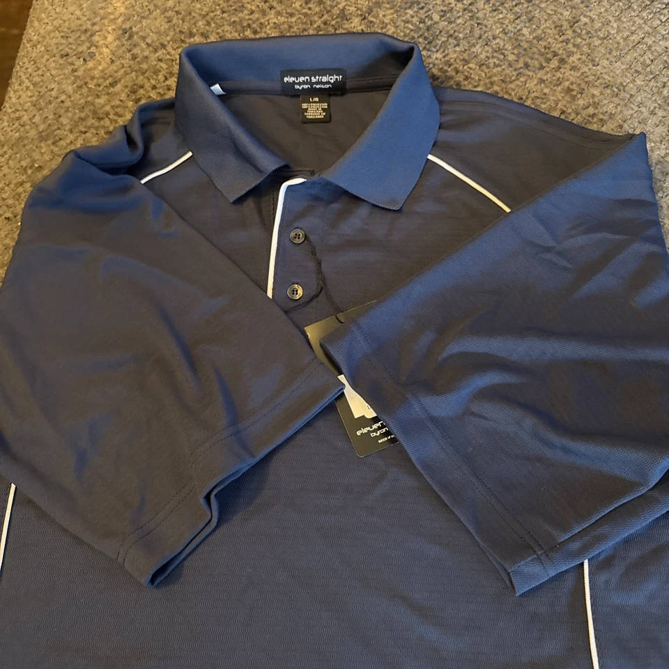 Camisa de golf Byron Nelson Eleven recta para hombre talla grande NUEVA NUEVA CON ETIQUETAS majestuosa Foto 4 de 4