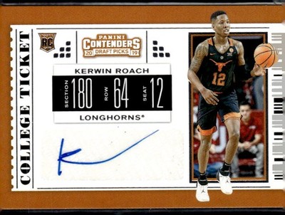 2019 Panini Contenders Draft Picks #128 Kerwin Roach Texas Longhorns (O)