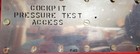 F-86 Sabre Jet Cockpit Pressure Test Access NOS DP — photo 3