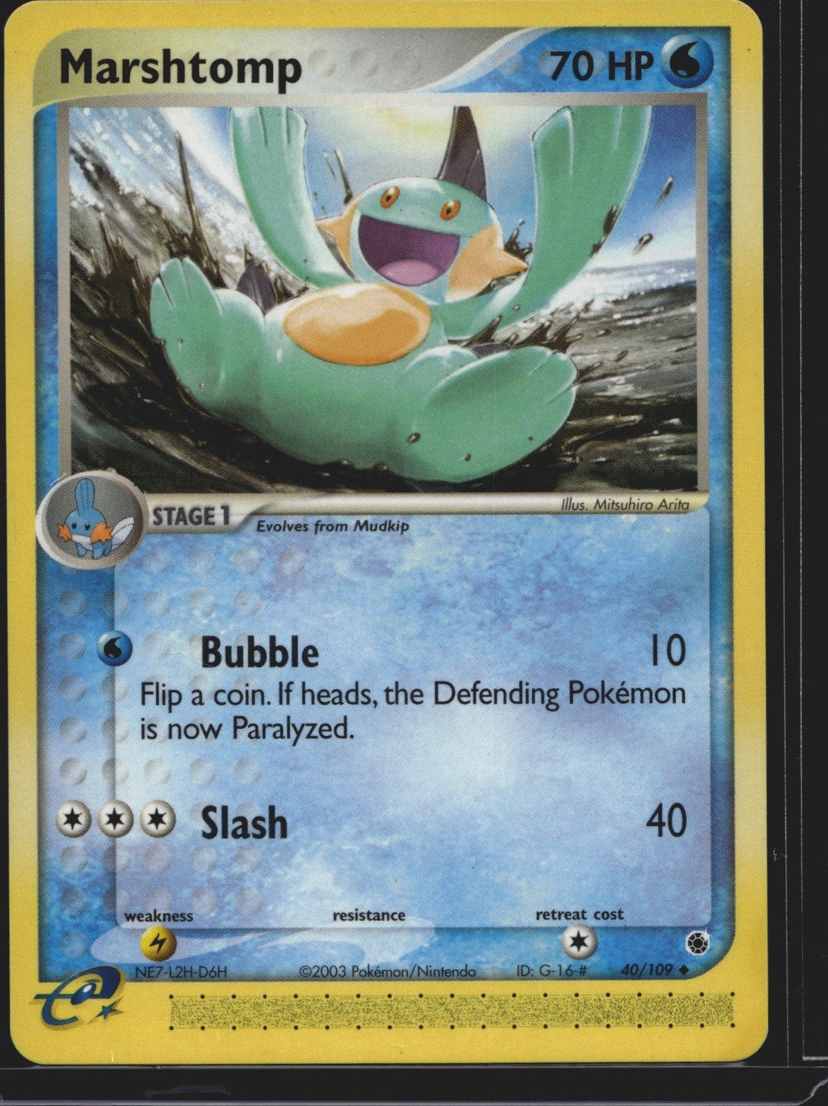 Pokémon TCG EX Ruby & Sapphire Marshtomp 40/109 NM