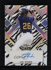 2022 Leaf Metal Zebra Prismatic 1/5 Joey Wiemer #BA-JW3 Auto 0c3e