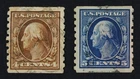CKStamps: US Stamps Collection Scott#395 396 4c 5c Washington Used