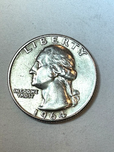 1964 D Washington Quarter 90% Silver Extra Fine XF