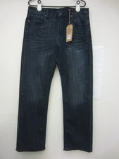 New $89.5 Lucky Brand Jeans Mens tag 34x32 Briny Deep Blue 181 Relaxed Straight