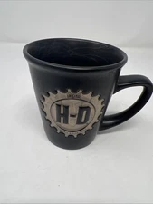 HARLEY DAVIDSON Encore Group Licensed HD Coffee Mug 2002 Matte Black & Silver