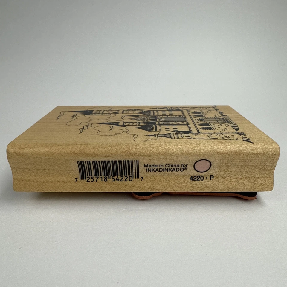 Inkadinkado 4220P Fairytale Castle Medieval Wood Rubber Stamp RS17 2.5”x4” - Image 3 of 4