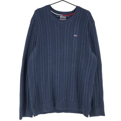 TOMMY HILFIGER Rundhals Pullover Herren Größe L