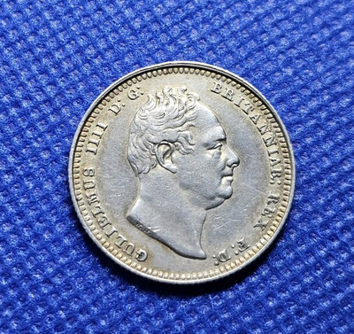 1834 Schilling - Wilhelm IV Britische Silbermünze