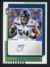 2025 Donruss Football Signature Series Christian Haynes AUTO Seahawks