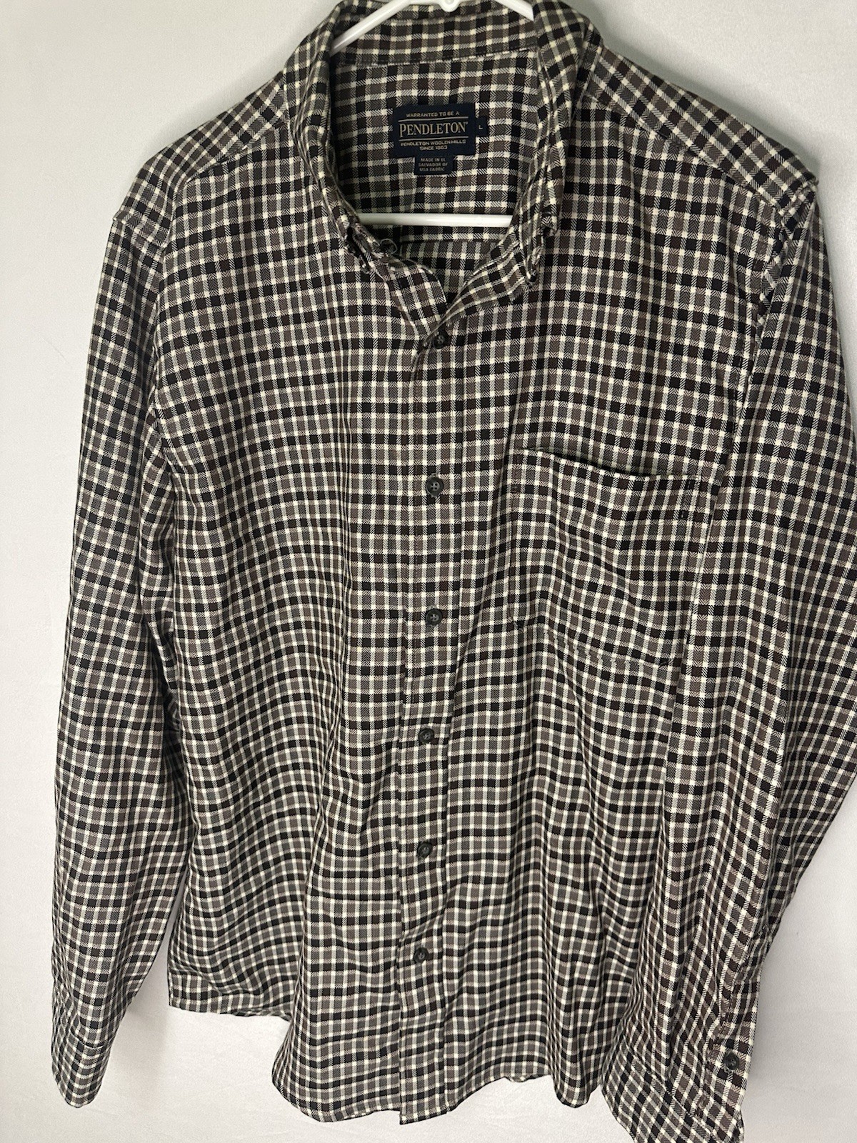 Pendleton Button Down Shirt Mens Large 100% Virgi… - image 2