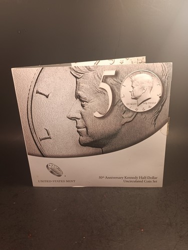 U.S Mint 50th Anniversary Kennedy Half Dollar Uncirculated Coin Set 2014 IOP - Bild 8 von 10