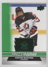 2023 Upper Deck Team Canada Juniors Pride of the Program Green Porter Martone