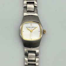 Women's NINE WEST 9W Two-Tone Reversible Petite Bracelet Watch, 19mm, 9W/1273