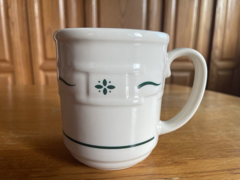 Longaberger Woven Traditions Heritage Green Mug
