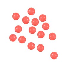 100 Pcs Hard Plastic Red Fishing Beads Glow in the Dark 8mm for Fishing Rig