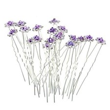 20 Pcs Bridal Wedding Rhinstone Hair Pins Women Hair Accessories