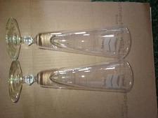 Vintage Chevron Oil  Flutes