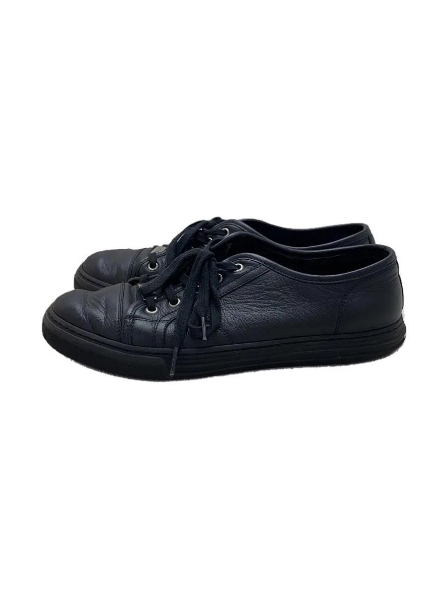 Baskets basses Gucci UK7,5 cuir noir occasion semelle réduite
