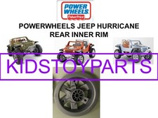 POWER WHEELS - 4 CHROME OUTER HUB CAPS FROM X6645 X-TREME HURRICANE No inners